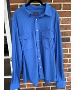 NWOT UNTUCKit Performance Long Sleeve Shirt - Breathable - Blue - XX-Large - $61.05 CAD