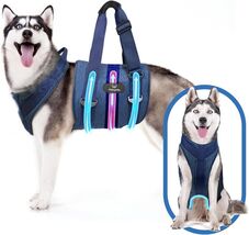 Dog Lift Harness and Carry Sling: Large Pet Rehab Vest w/Front &amp; Rear Ha... - $35.09 CAD