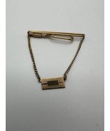 ANTIQUE Gold Engravable 1/40 10k RGP Swank Tie Clip Bar - £38.47 GBP