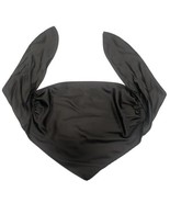 DYNAMITE Women&#39;s Black Satin Scarf Handkerchief Back-Tie Polyester Halte... - £3.89 GBP