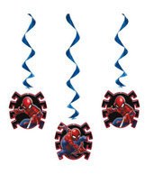 Spiderman 3 Ct Hanging Swirls 26&quot; Decorations - $3.79