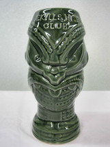 TIKI Glass Mug Green Ceramic Pottery Collectors Stein Luau Jekyll Hyde Club  - £19.54 GBP