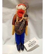 Willie Nelson With Guitar Ornament Hand Made Wool Felt Silk Road Bazaar - $41.31 CAD