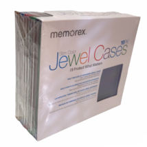 Memorex Slim Jewel Cases Multi Color 10 Pack New In Package DVDs CDs - €8,03 EUR
