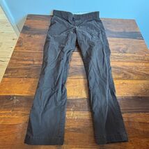 Cremieux Soho Slim Chino Pants Mens 33x32 Dark Brown Comfort Stretch Tro... - $21.78