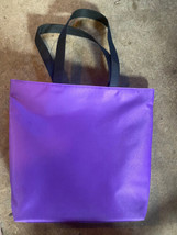 CLINIQUE X Donald Shopping Shoulder Travel Tote Purple W/ Striped Interior - £5.55 GBP