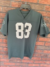 Youth Jersey Medium NY Jets Santana Moss #83 Shirt Green Short Sleeve *Flaws - £7.43 GBP