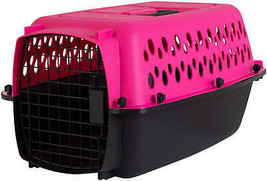 Petmate Pet Porter Kennel in Pink &amp; Black - Small Fashion Pet Carrier for Dogs u - £54.19 GBP