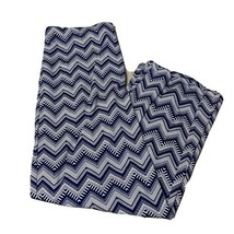 APT 9 Womens Sz XL Long Casual Stretch Pants Elastic Waist Wide Legs ZigZag - $17.88