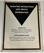 Operating Instructions and Service Information for Powe Mower A B C J T ... - £9.45 GBP