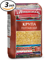 WHEAT GROATS (PSHENICHNAYA) POLTAVSKAYA - 3 Pack - 700GR NATSIONAL RUSSIAN - $12.86