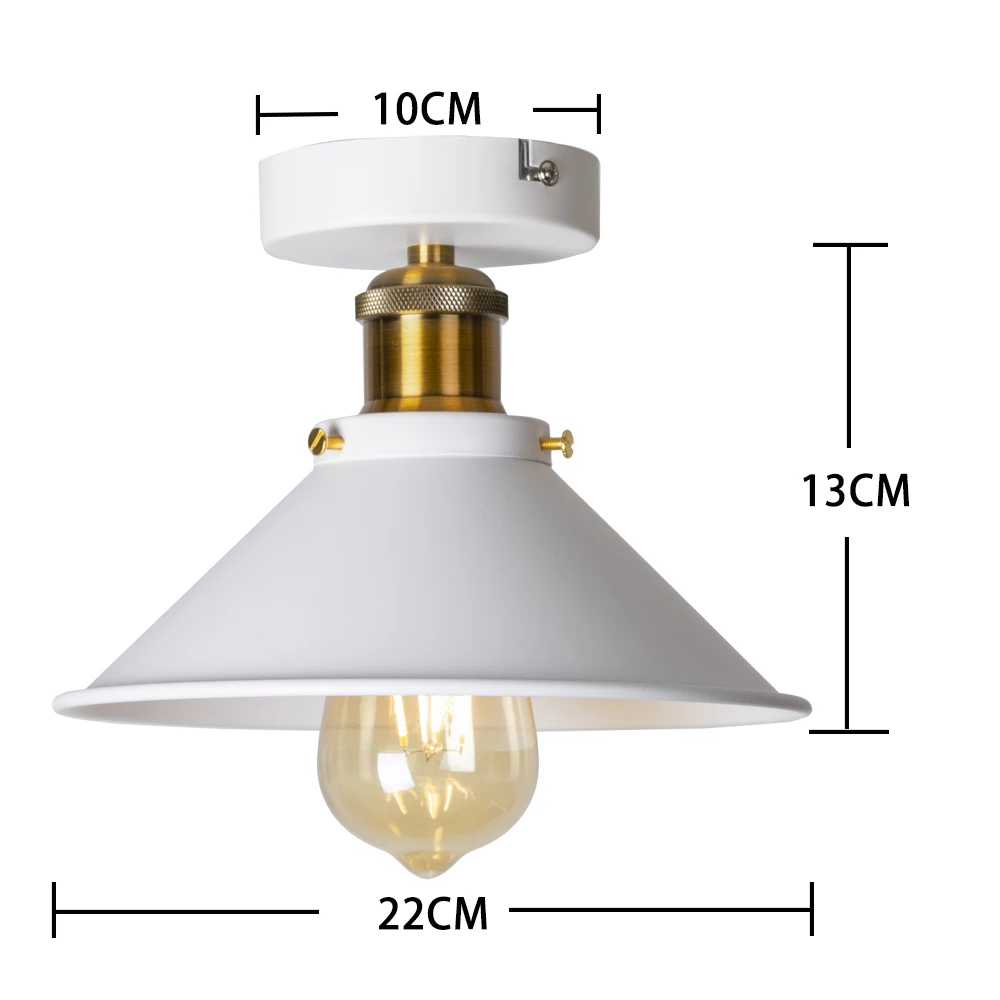 New Style White E27 Ceiling Light Loft Vintage Round  Industrial Design Edison B - £138.95 GBP