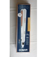 Conair CS221N 1&quot; Double Ceramic Flat Iron Auto Off Anti-Frizz 5-Heat Set... - $18.77 CAD