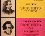 Grieg - Concerto In A Minor / Mendelssohn - Concerto No. 1 [Vinyl] - £23.88 GBP