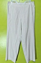 J.jill Linen Stretch Capris Cropped Pants Beige Size 10 Petite  - £15.78 GBP