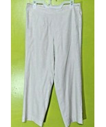 J.jill Linen Stretch Capris Cropped Pants Beige Size 10 Petite  - £15.56 GBP