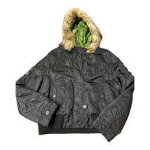 Disneyland Resort Jacket Coat Tinkerbell fur lined hooded jacket girls XL - £19.98 GBP