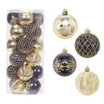 RoseCraft 60mm Hand-Printed Christmas Ball Ornaments Set 24PCS Black/Gold - €19,69 RoseCraft 60mm Hand-Printed Christmas Ball Ornaments Set 24PCS Black/Gold - €19,69 EUR