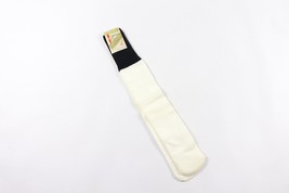 NOS Vintage 80s Adult Nylon Athletic Crew Sport Socks Tube Socks White B... - £15.54 GBP