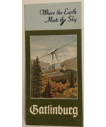 Vintage Where The Earth Meets The Sky Brochure Gatlinburg Tennessee BR4 - $7.91