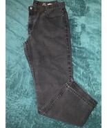 George Mens Black Denim Jeans Straight Leg Regular Fit 38x32 - €8,55 EUR