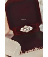 Vintage Style Oval Diamond Wedding Ring, 2.00 CT Oval Diamond Engagement... - $150.44 CAD