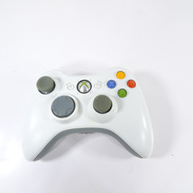 Original OEM Microsoft Xbox 360 Wireless Controller 1403 White Tested &amp; ... - £17.69 GBP