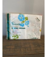 Vintage New in Package Wamsutta Fitted Double Sheet in the Geranium Pattern - £11.64 GBP