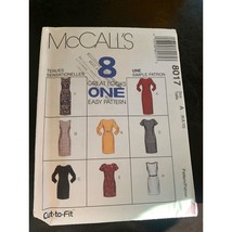 McCall&#39;s Misses Dress Sewing Pattern Sz 6 - 10 8017 - Uncut - £7.09 GBP