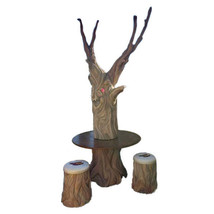 Wizard of Oz Tree Table And Chairs Life Size Statue - $7,019.99
