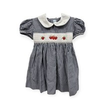 House Of Hatten Blue Check Print Baby Girls Dress Size 24Mos - £20.08 GBP