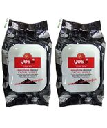 2 x Yes To Tomatoes Clear Skin Detoxifying Charcoal Facial Wipes 30-ct/Pk - $728.39 MXN