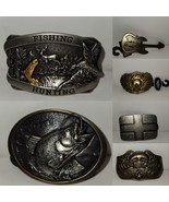Men&#39;s Metal Alloy vintage Belt Buckles 1.5 Inch Western Buckle Hunting S... - $223.50 MXN