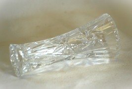 Lenox Crystal Pinwheel Flared Bud Vase Crimped Edges - £11.81 GBP