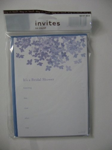 INVITATIONS FOR BRIDAL SHOWER LILAC FLOWER LOOK - $2.87