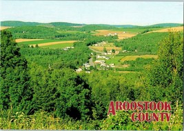 Aerial View Rolling Hills of Aroostook County Maine Postcard - £3.49 GBP