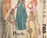 UnCut Vtg McCalls 7185 Size 10 Priscilla of Boston Design Wedding Gown P... - $13.54