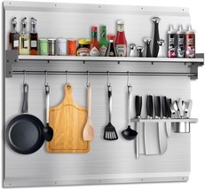 Venfan 30&quot;x30&quot; Stainless Steel Range Backsplash with Stove &amp; Range Hood - $1,337.43 MXN