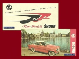 1961-63 Skoda FULL-LINE Vintage Looong Color Sales Brochure -ENGLISH - Great !! - £19.27 GBP