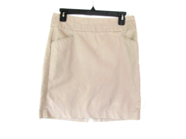 Banana Republic skirt pencil straight Size 4 beige unlined cotton blend - £9.17 GBP