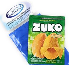 Zuko Powdered Drink Mix 2 Liter (Pack of 12: Mango Flavor) and Tesadorz Resealab - £11.52 GBP