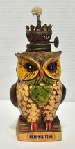 Vtg Chalkware Owl Oil Lamp Memphis Tennessee On Log Mini Lamp Japan No Glass MCM - £13.35 GBP