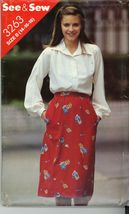 Vintage Misses Top and Skirt Butterick 3263 Sz 14-16-18 UNCUT - $4.00