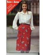 Vintage Misses Top and Skirt Butterick 3263 Sz 14-16-18 UNCUT - £3.14 GBP