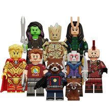 8pcs Guardians of the Galaxy Vol. 3 Minifigures Set Groot Drax Mantis Kraglin - £15.68 GBP