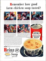 Vintage 1941 HEINZ Chicken Soup Food Kitchen Art Decor Ephemera 40&#39;s Pri... - $24.11
