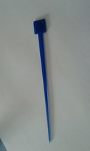 Continental Airline Olive Pick Swizzle Stick Drink Stirrer Blue 5.5 inches - £5.22 GBP