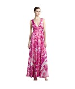 NEW Aidan Mattox Metallic Pink Plunge V-neck Gown Size 6 - €60,50 EUR