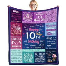 10 Year Old Girl Gift Ideas, Gifts For 10 Year Old Girl Throw Blankets 5... - £36.76 GBP