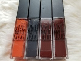 Four (4) Maybelline New York ~ Vivid Matte ~ Liquid Lipstick/Lip Color - $368.21 MXN